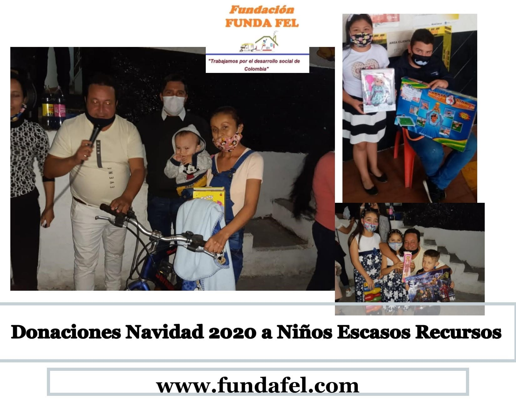 Donaciones de Navidad 2020 a niños